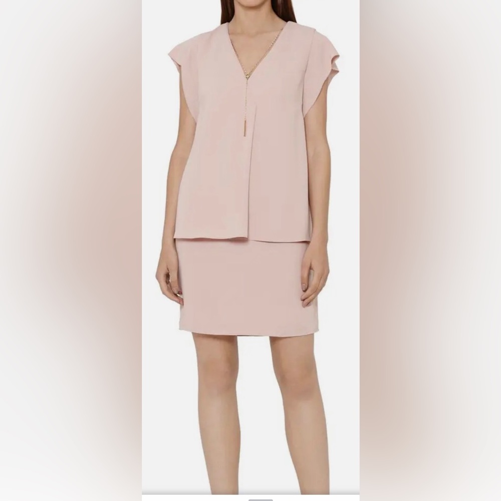 Reiss Tarquin, double layer chai dress in excellent condition, size 10